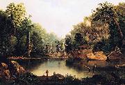 Robert S.Duncanson Little Miami River USA oil painting artist